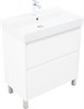 AQUANET Тумба под раковину Nova Lite 2.0 75 напольная, белый глянец AQUANET-346337