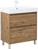AQUANET Тумба под раковину Nova Lite 2.0 75 напольная, дуб рустикальный AQUANET-346344