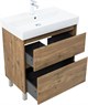 AQUANET Тумба под раковину Nova Lite 2.0 75 напольная, дуб рустикальный AQUANET-346344