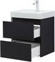 AQUANET Тумба под раковину Вега 2.0 50 черный AQUANET-362542