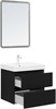 AQUANET Тумба под раковину Вега 2.0 60 черный AQUANET-362548