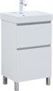AQUANET Тумба под раковину Вега 50 напольная белый глянец AQUANET-362545