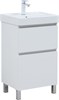 AQUANET Тумба под раковину Вега 50 напольная белый глянец AQUANET-362545