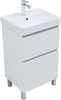 AQUANET Тумба под раковину Вега 50 напольная белый глянец AQUANET-362545