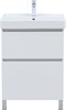 AQUANET Тумба под раковину Вега 60 напольная белый глянец AQUANET-362551