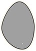 AQUANET Зеркало Контур 600х850 LED TX ассиметричное, черный AQUANET-367646