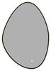 AQUANET Зеркало Контур 700х1000 LED TX ассиметричное, черный AQUANET-367647