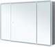AQUANET Зеркальный шкаф Оптима 120 с LED подсветкой AQUANET-341429