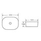 DK Раковина накладная Venice DT1020116, 490*395*150мм, белый DT1020116