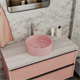 DK Раковина накладная Matrix DT1391504, розовый матовый 355*355*120мм DT1391504