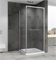 ABBER Schwarzer Diamant Душевой уголок квадратный двери раздвижные размер 90x90 см, профиль - хром / стекло - прозрачное AG0A090