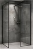 ABBER Immer Offen Душевой уголок прямоугольный размер 120x80 см, профиль - черный / стекло - прозрачное AG67128B