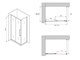 ABBER Schwarzer Diamant Душевой уголок прямоугольный двери раздвижные размер 130x50 см, профиль - черный / стекло - прозрачное AG30130BH-S50B