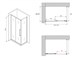 ABBER Schwarzer Diamant Душевой уголок прямоугольный двери раздвижные размер 160x50 см, профиль - хром / стекло - прозрачное AG30160H-S50