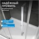 ABBER Schwarzer Diamant Душевой уголок прямоугольный двери раздвижные размер 160x50 см, профиль - хром / стекло - матовое AG30160MH-S50M-S50M