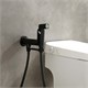 AQUATEK Alpha Комплект для гигиенического душа встроенный (смеситель + гигиеническая лейка + шланг), матовый черный AQ1919MB