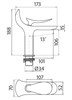 Cмеситель для раковины FOGLIA FG1501