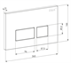 DK Комплект DS1511601 унитаз DT1516016, инсталляция DI8055119,клавиша смыва DB1439016 DS1511601