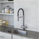 DK Смеситель для кухонной мойки с фильтром графит (DA1462506Grey) DA1462506Grey