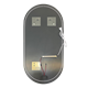 DK Зеркало Бонн (Bonn) Лайт 60х100 черный с подсветкой (MBON60100LTBLK) DQMBON60100LTBLK