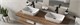 RAVAK Держатель с двумя стаканами (стекло) TD 220.20 черный X07P558