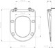 RAVAK Сиденье для унитаза Uni Chrome Flat черное X01795