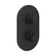 RAVAK Смеситель скрытого монтажа CR II 063.20BL.O2 ЧЕРНЫЙ (2 вывода) + нужен RB 071.50 (X070074) X070467