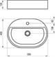 RAVAK Умывальник Ceramic Slim Shelf O XJX01155003