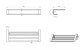 WONZON & WOGHAND Полотенцедержатель с полкой , Хром (WW-V2901-CR) WW-V2901-CR