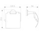 WONZON & WOGHAND Держатель для туалетной бумаги с крышкой SIMPLE, Хром (WW-6526) WW-6526