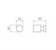 WONZON & WOGHAND Крючок для ванной EASY, Хром (WW-8105-1-CR) WW-8105-1-CR
