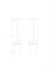 WONZON & WOGHAND Туалетный ершик в комплекте FLAT, Хром (WW-9729) WW-9729