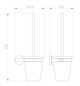WONZON & WOGHAND Туалетный ершик в комплекте SIMPLE, Хром (WW-6529) WW-6529