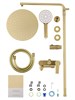 WONZON & WOGHAND Душевая система BRILLIANT, Брашированное золото (WW-88047079-BG) WW-88047079-BG