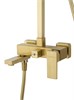 WONZON & WOGHAND Душевая система CUBE 2.0, Брашированное золото (WW-88047068-BG) WW-88047068-BG