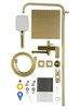 WONZON & WOGHAND Душевая система FORZA, Брашированное золото (WW-739031-BG) WW-739031-BG
