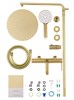 WONZON & WOGHAND Душевая система STICK, Брашированное золото (WW-88739017-BG) WW-88739017-BG