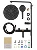 WONZON & WOGHAND Душевая система STICK, Черный матовый (WW-88739017-MB) WW-88739017-MB
