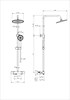 WONZON & WOGHAND Душевая система с термостатом INN 4, Хром (WW-B3047-A-CR) WW-B3047-A-CR