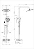 WONZON & WOGHAND Душевая система с термостатом MUSE Selesta, Хром (WW-B4113-CR) WW-B4113-CR