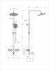 WONZON & WOGHAND Душевая система с термостатом STAY 1, Хром (WW-B3051-A1-CR) WW-B3051-A1-CR