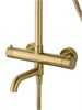WONZON & WOGHAND Душевая система с термостатом STICK, Брашированное золото (WW-88739903-BG) WW-88739903-BG