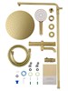 WONZON & WOGHAND Душевая система с термостатом STICK, Брашированное золото (WW-88739903-BG) WW-88739903-BG