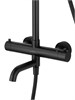 WONZON & WOGHAND Душевая система с термостатом STICK, Черный матовый (WW-88739903-MB) WW-88739903-MB