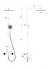 WONZON & WOGHAND Душевая система с термостатом , Хром (WW-88739902-CR) WW-88739902-CR