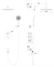 WONZON & WOGHAND Душевая система с термостатом встраиваемая STICK, Розовое золото (WW-88929010-RG) WW-88929010-RG