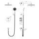 WONZON & WOGHAND Душевая система с термостатом встраиваемая STICK, Черный матовый (WW-88929010-MB) WW-88929010-MB