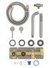 WONZON & WOGHAND Смеситель для ванны встраиваемый STICK, Брашированный никель (WW-889017-BN) WW-889017-BN