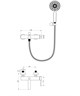 WONZON & WOGHAND Смеситель для ванны с душем STICK, Брашированный никель (WW-88639017-BN) WW-88639017-BN