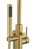 WONZON & WOGHAND Смеситель для ванны напольного монтажа STICK, Брашированное золото (WW-88649017-BG) WW-88649017-BG